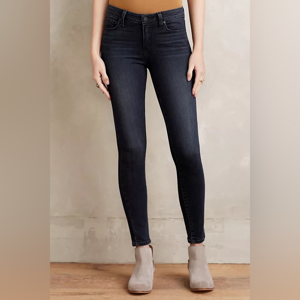Paige Verdugo Transcend Ankle Mid Rise Ultra Skinny Jeans Size 28